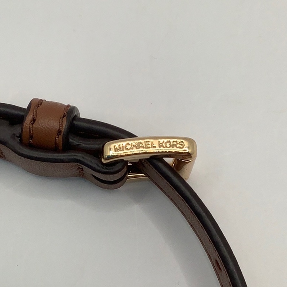 🤎NEW🤎Michael Kors Brown Smooth Leather Crossbody Replacement Strap - Picture 4 of 15